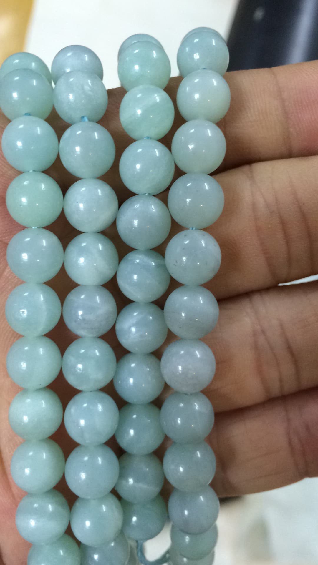 Amazonite Smooth Polished Round Ball Beads Strand